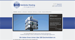 Desktop Screenshot of getraenke-hewing.de